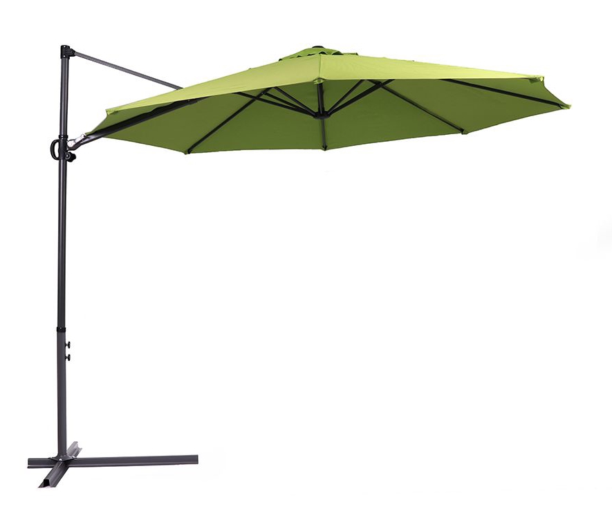 Outdoor Garden 3m Round Banana Cantilever Hanging Parasol Patio Umbrella