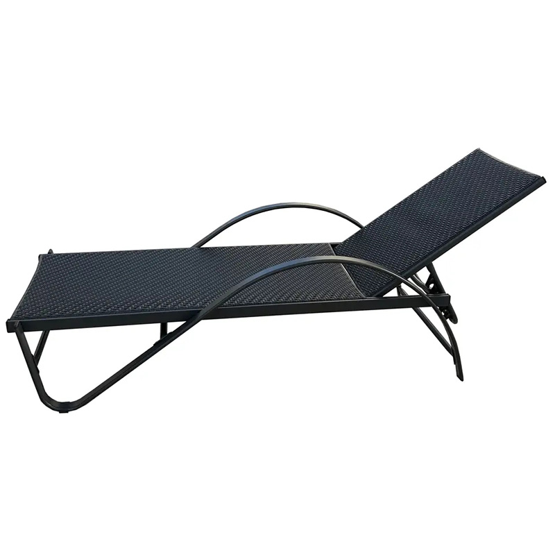 Modern Design Aluminium Metal Rattan Outdoor Hotel Swimming Pool Wicker Beach Patio Garden Sun Lounger Sunbed KD