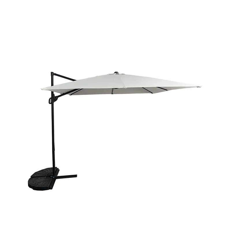 Outdoor Garden 2.5X2.5m Square Cantilever Hanging Parasol Patio Umbrella Parasol