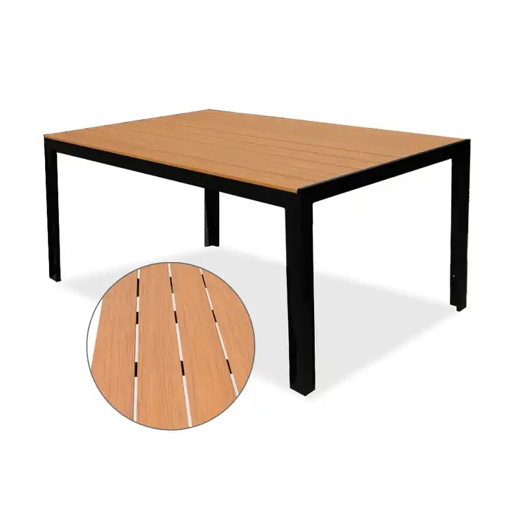 Outdoor Garden Patio Plastic wood Aluminium Aluminum Table