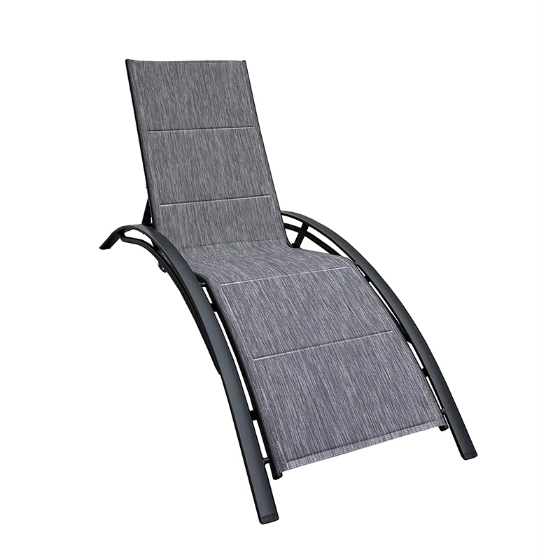 Morden Outdoor Beach Garden Patio Pool Hotel Padded Teslin Aluminium Chaise Lounge Sunloungers Sun Lounger KD